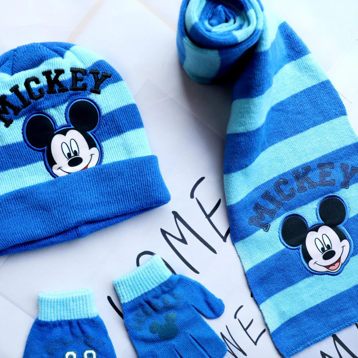 4-8Years New Autumn Winter Children Mickey Cartoon Scarf