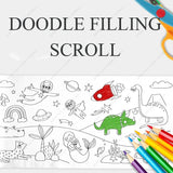 Kids Drawing Roll DIY Sticky Color Filling Paper
