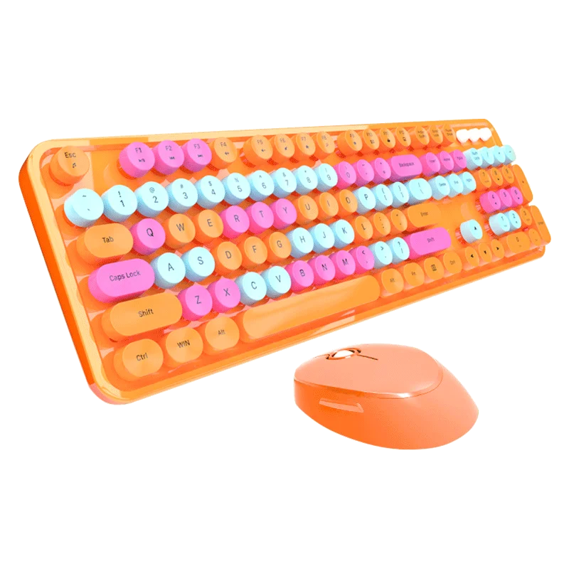 MOFII SWEETWireless Keyboard and Mouse Combo,2.4G Plug and