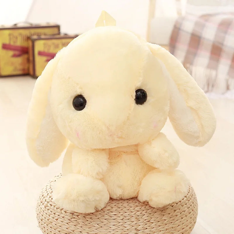 Cute Furry Rabbit Plush Doll Backpack Stuffed Kids