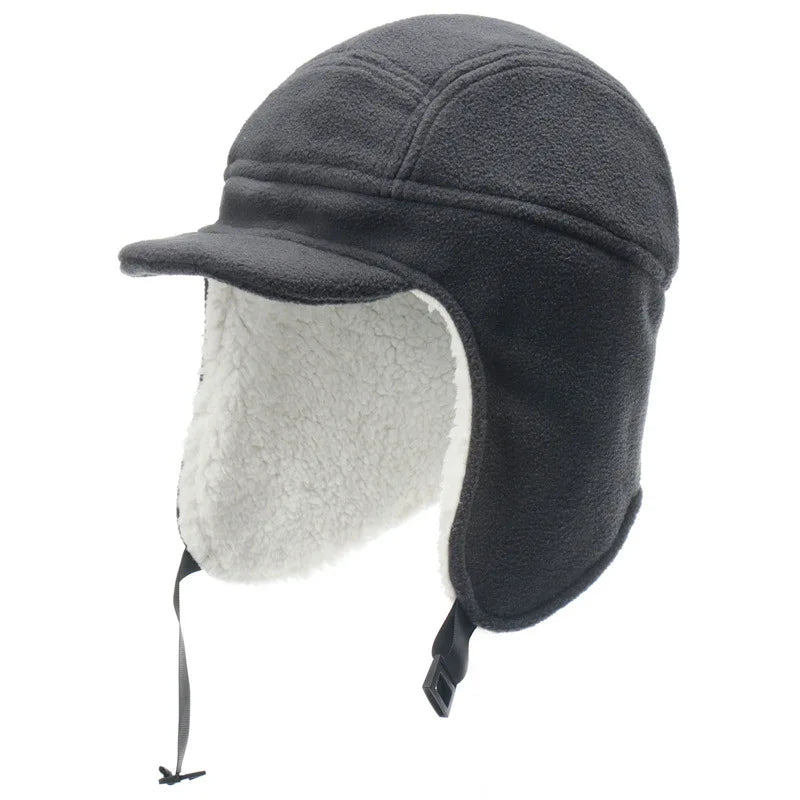 Men's Winter Berber Fleece Hat Warm Thick Add