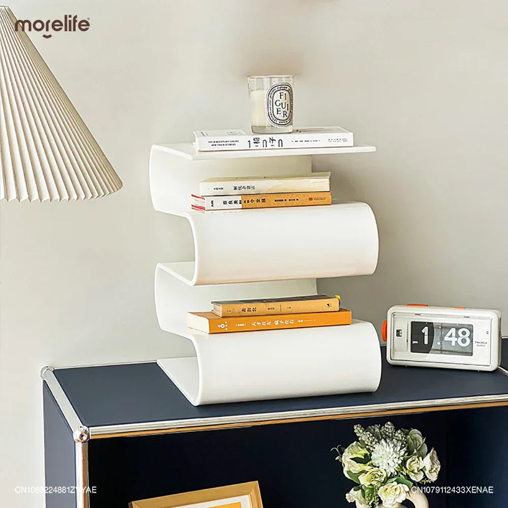 Nordic Transparent Acrylic Personality Bookshelves Living Room Minimalist