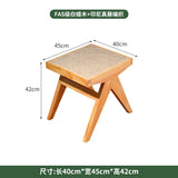 Solid Wood Leisure Conference Chair Rattan Solid Wood