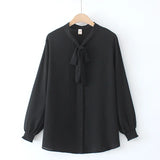 2022 Autumn Plus Size Women Shirt Fashion Solid