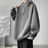 Turtleneck Hoodie Zipper Pullovers Streetwear Hip Hop Hooded