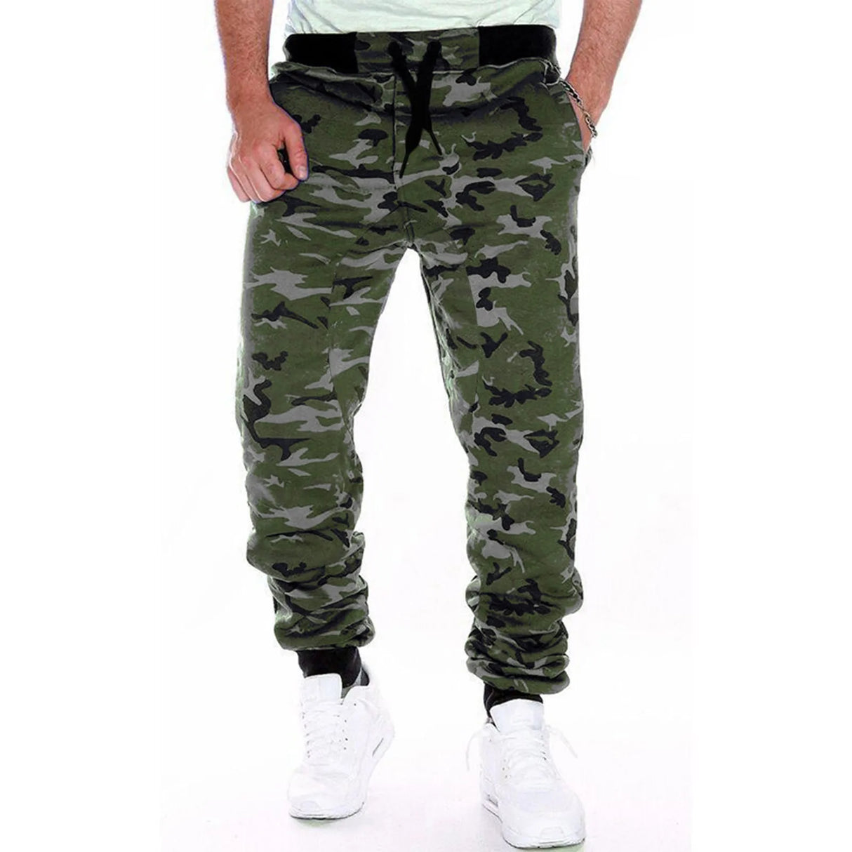 New Men's Casual Fashion Pants Streetwear Sportswear Skinny