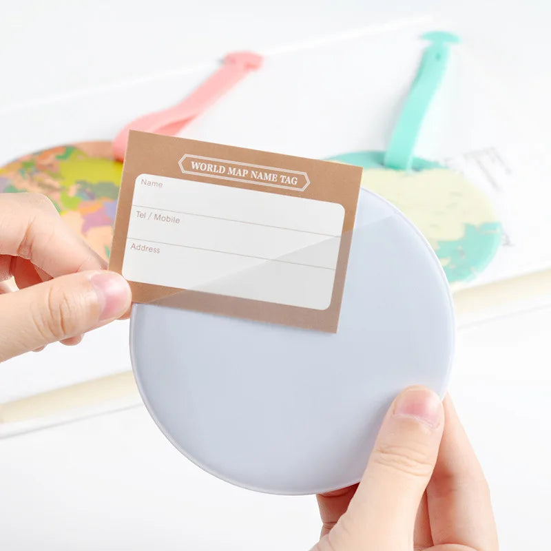 Fashion Map Luggage Tag Silica Gel Suitcase ID