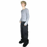 Y2K Fashion Baggy Jeans Denim Cargo Pants Womens