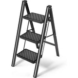 3 Step Ladder Folding Step Stool, 330 Lbs