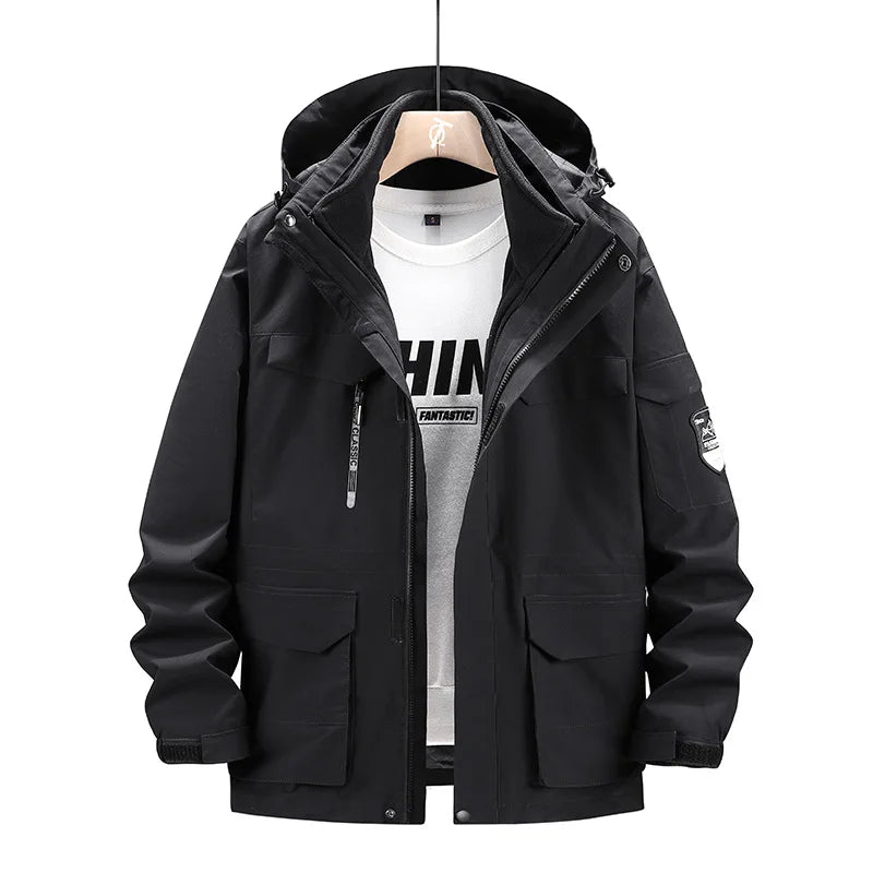 Plus Size 8xl Outdoor Waterproof Men's Two-pieces Sets
