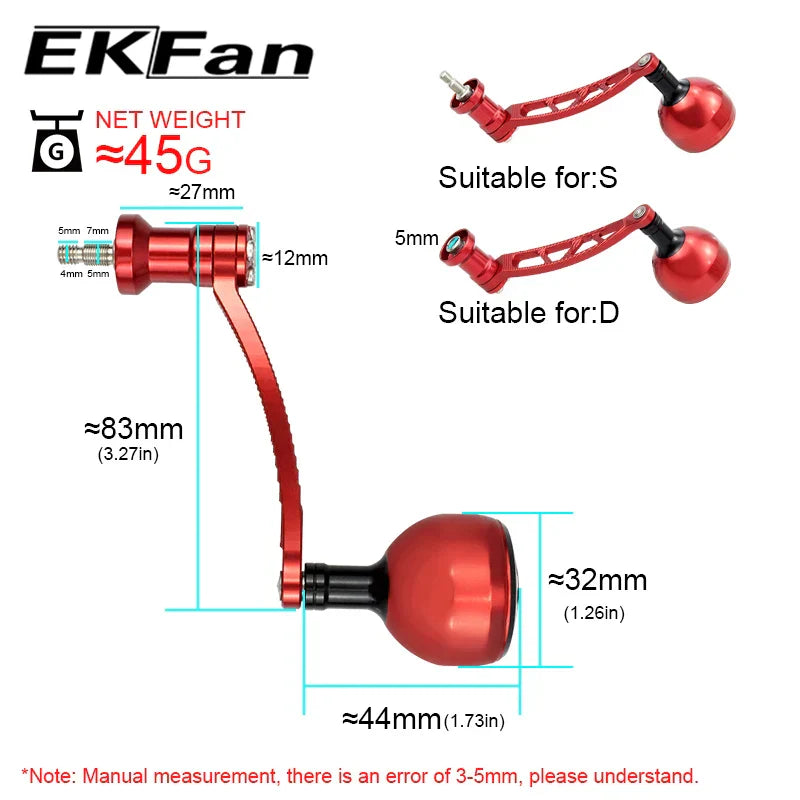 EKFAN CNC Alloy Alluminum Handle & Knob 83MM