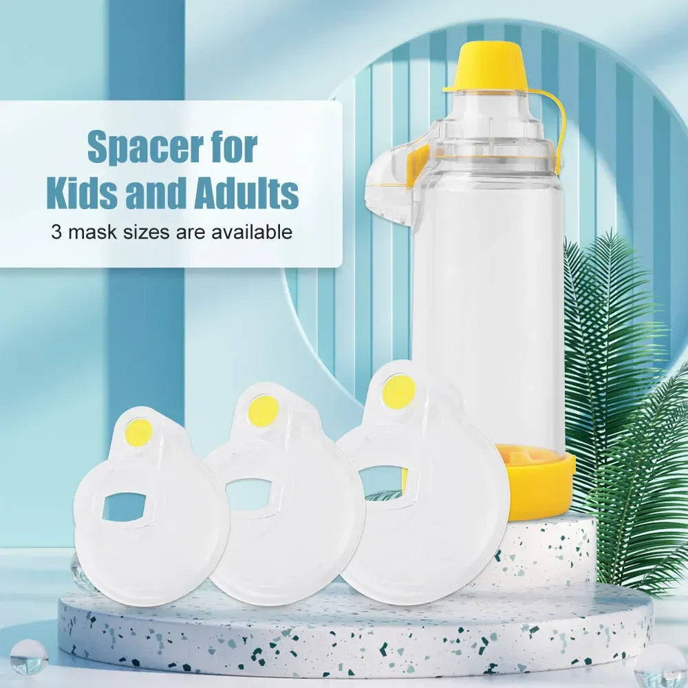 Professional Inhaler Spacer Device Adult/Pediatric/Baby Asthma Spacer Silicone