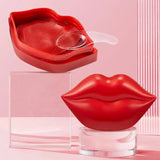 20Pcs Red Collagen Lip Mask Crystal Lip Pads