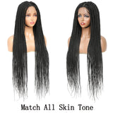 32" Full Lace Front Box Braided Synthetic Wigs