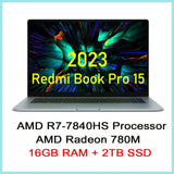 【Russia Stock】 Xiaomi RedmiBook Pro 15 2023 Laptop R7-7840HS/R5-7640HS AMD 780M/760M 16G RAM 512G/1T 3.2K 120Hz 15.6'' Notebook