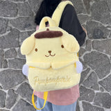 New Sanrio Cartoon Lovely Plush Backpack Cinnamoroll Kuromi