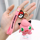 Pokemon Keychain Anime Figures Pikachu Cartoon Key Chain