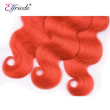 Elfriede #Orange Red Body Wave Colored Hair Bundles