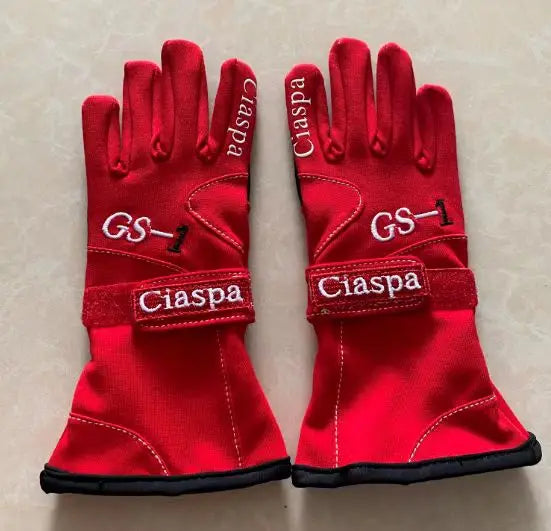 Child car racing gloves cotton and polyester gloves