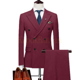 Mens Double Breasted Suits Terno Masculino Slim Fit
