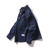 Men Streetwear Vintage Fashion Loose Casual Long Sleeve