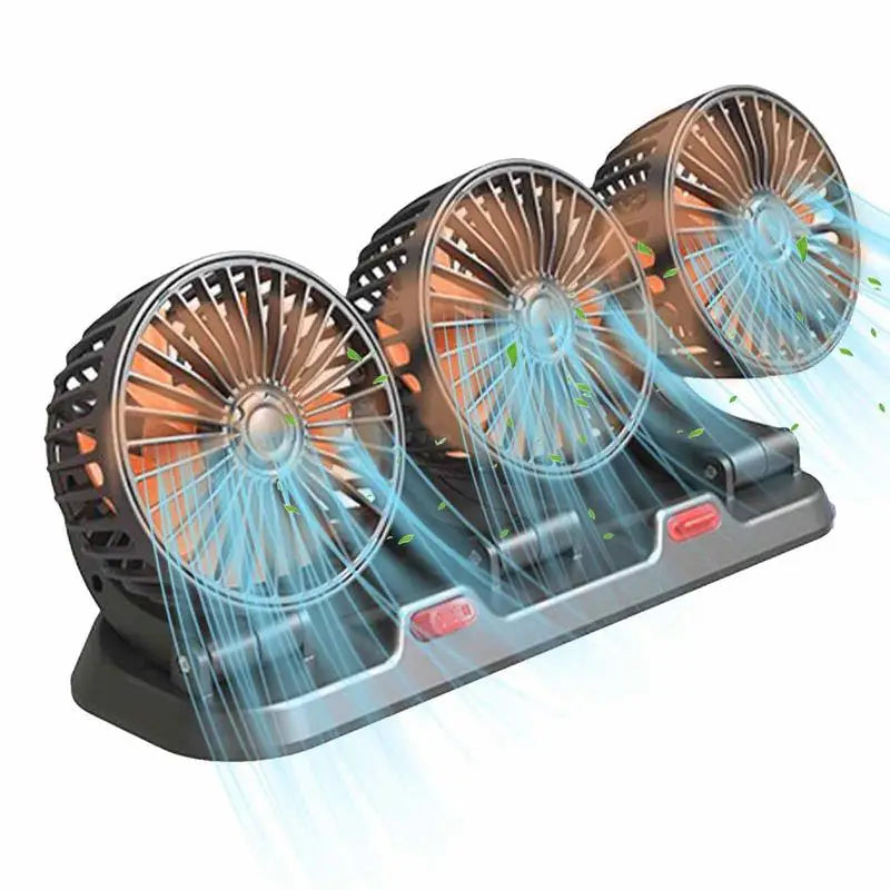 Portable Car Interior Cool Silent Fans With License