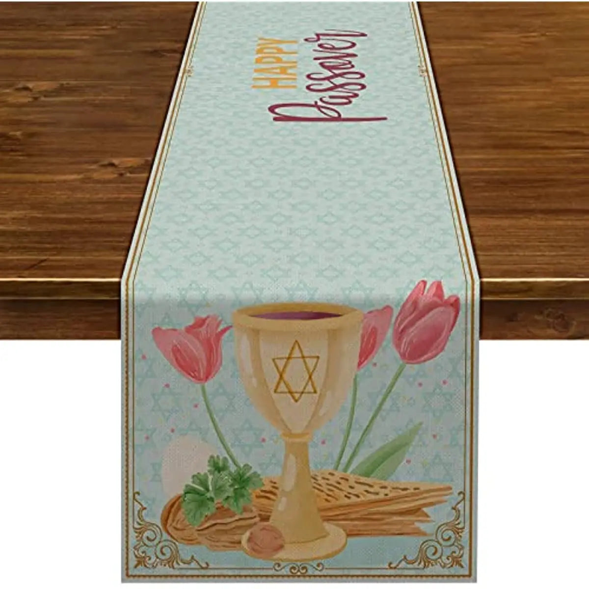 Jewish Menorah Hanukkah Holiday Kitchen Dining Table Decoration