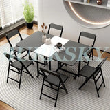 Table Folding Dining table Movable Table Set Dining
