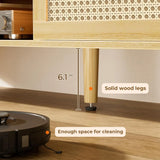 4 Cord Holes Home Furniture for Tv Solid