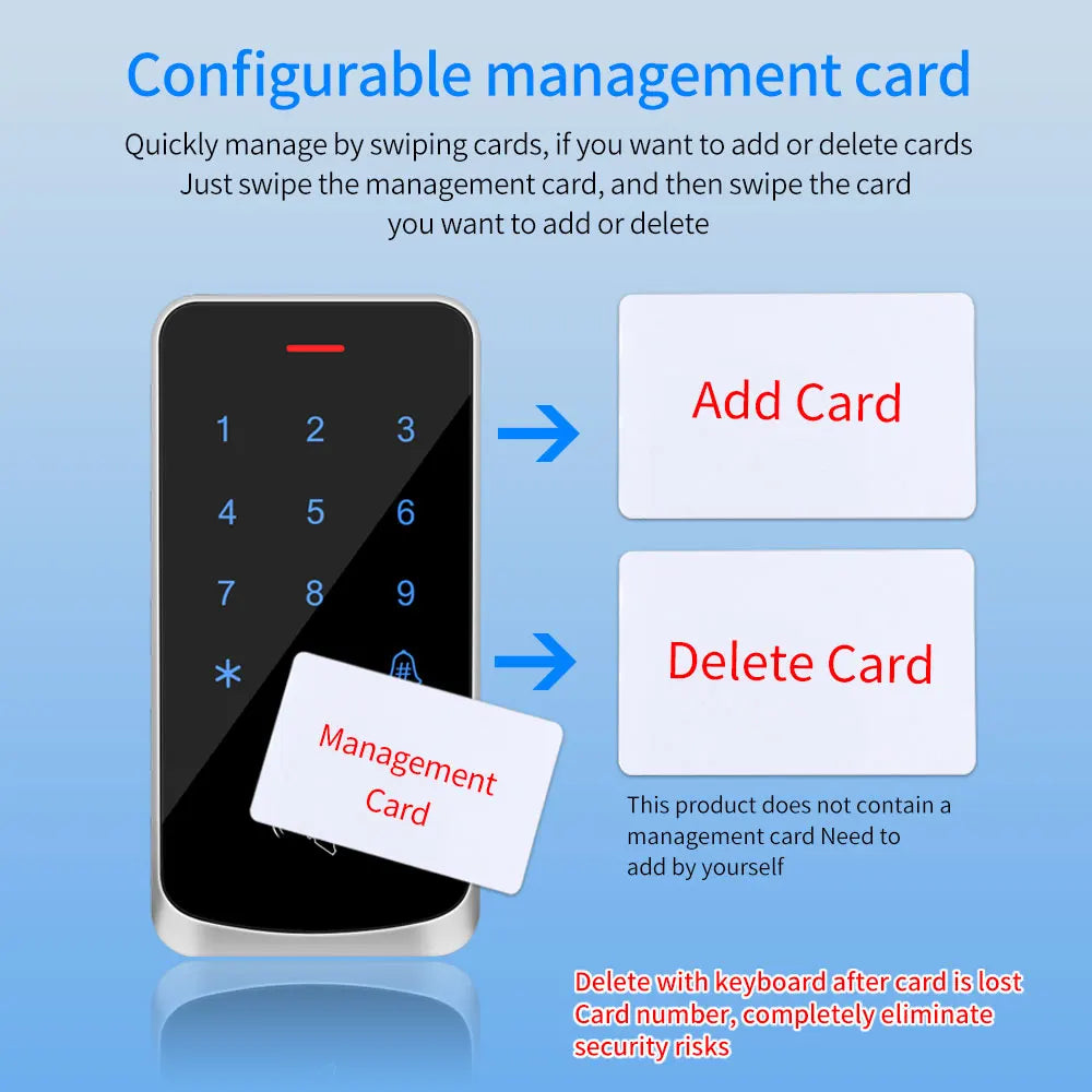 Outdoor Waterproof Access Control Smart Electronic Door Lock