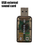 Portable External Usb To 3.5mm Mic Headphone Jack