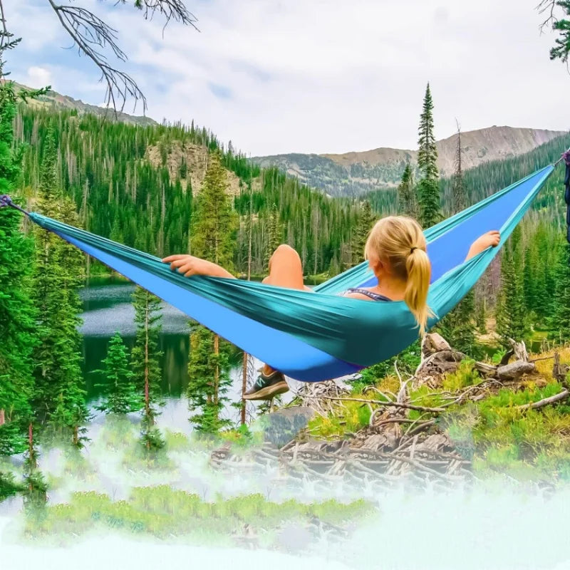 Portable Camping Hammocks for Outdoor Travel Backyard Hiking