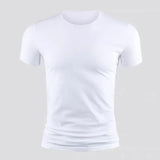 Men's Basic T-shirt Solid Color Short Sleeve Tee