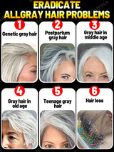Anti-grey hair essence, restore natural hair color and