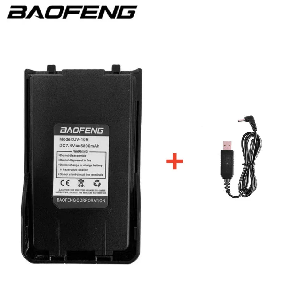 BAOFENG Original UV-10R Battery Can USB Charging High