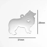 10pcs I Love My Cat Dog Animals Stainless