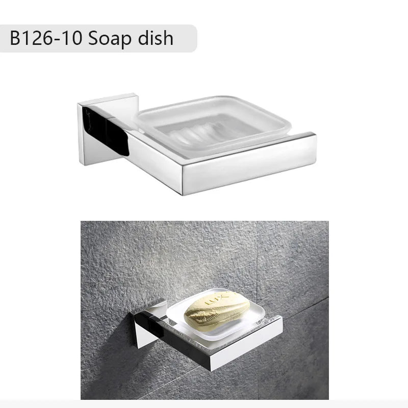 Mirror Chrome Polished Bathroom Hardware Stainless Steel Towel