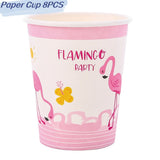 Flamingo Tableware for Birthday Decoration,Knife,Fork and Spoon,Dinner Set,Disposable