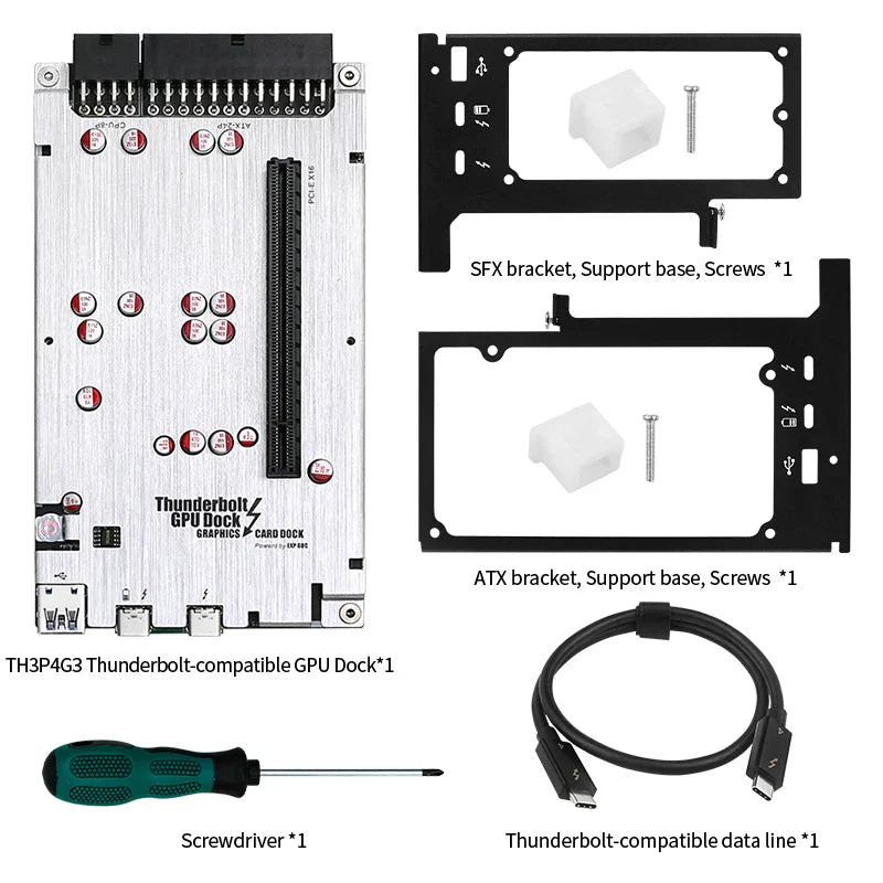 TH3P4G3 Thunderbolt-compatible GPU Dock Laptop to External Graphic