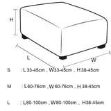 Polar Fleece Footstool Cover Durable Stretch Ottoman Cover
