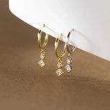 WANTME 925 Sterling Silver Luxury Zircon Statement Charms