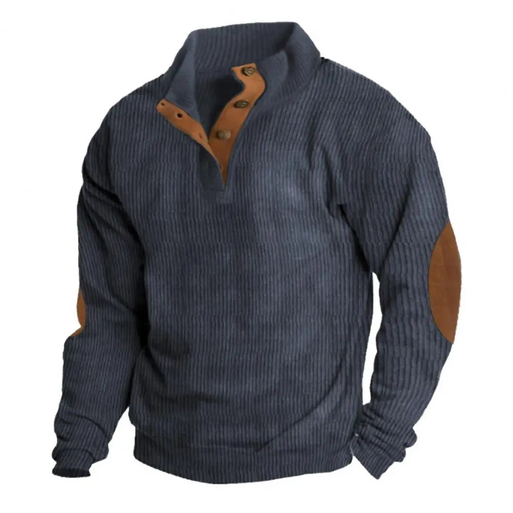Vintage Cowboy Printed Men Hoodie Flap neck Hoodies
