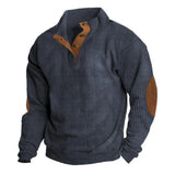 Vintage Cowboy Printed Men Hoodie Flap neck Hoodies