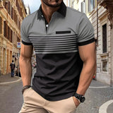 Summer 2024 New Men'S Polo Short Sleeve Lapel