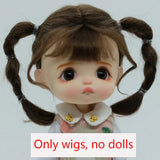 Doll Wig Bangs Ponytail Curly Soft Mohair Wig