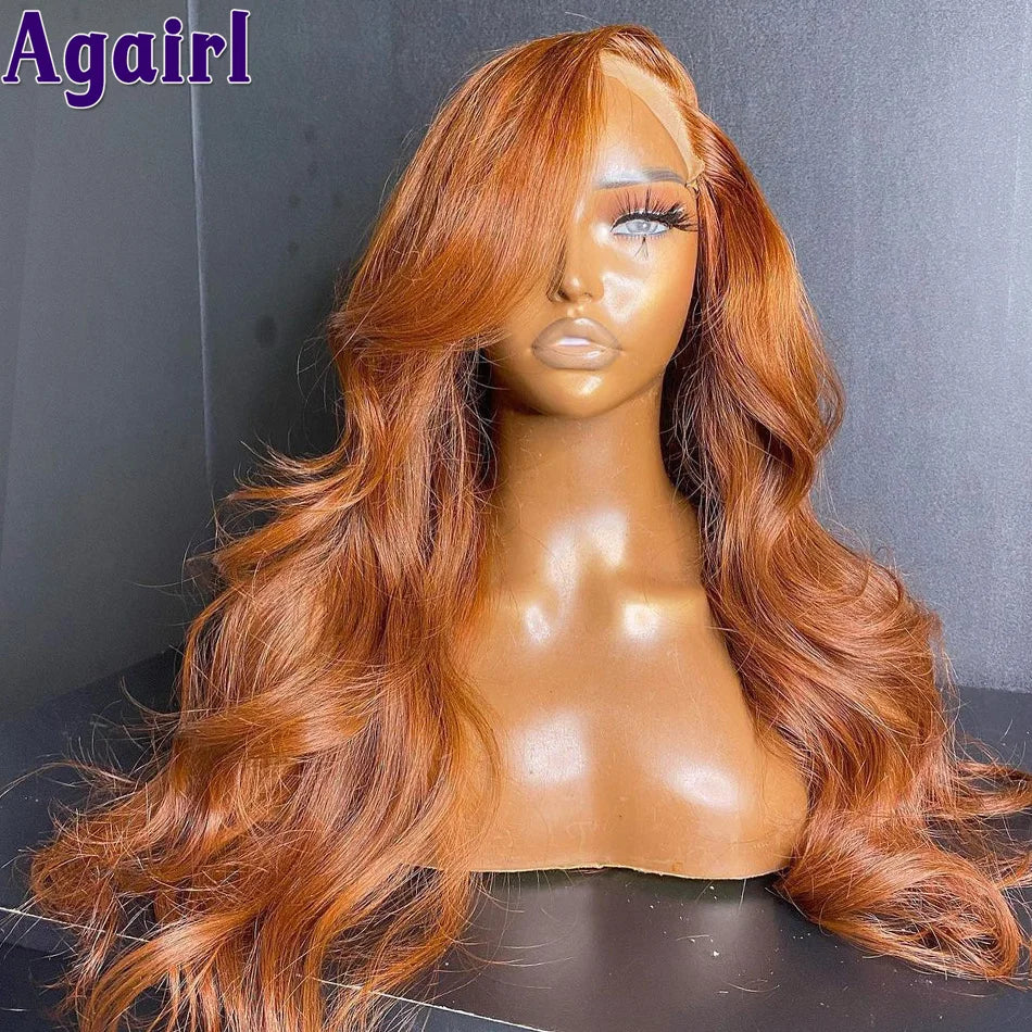 28 30 Inch Copper Brown 13X6 Lace Front