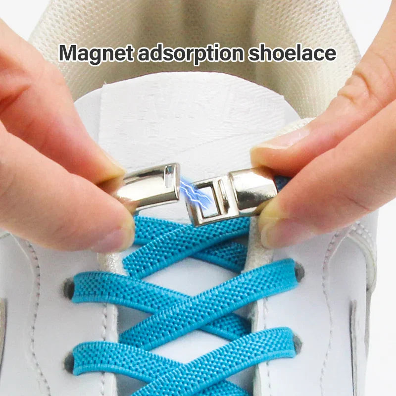 New Elastic Magnetic Shoelaces No Tie Lazy Shoes