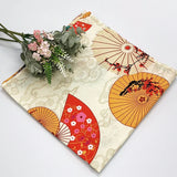 70x7090x90cm Japanese Handkerchief Furoshiki Double Side Floral Print