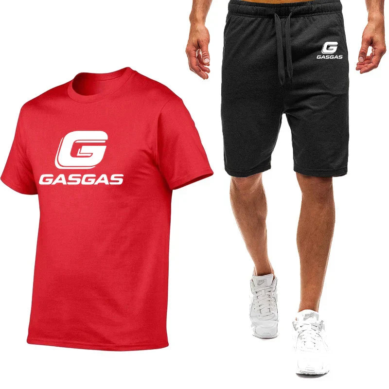 Motorcycles GasGas Summer Men's Sportswear Shorts Set Short