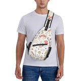 Unicorn Rainbow Sling Bags Men Cool Shooting Star And Magic Wand Shoulder Chest Crossbody Backpack Cycling Camping Daypack